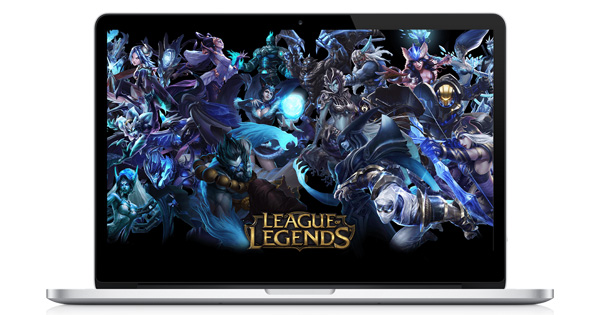 League of Legends sur ordinateur portable