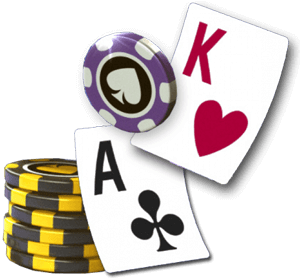 Cartes Ace et King-Jetons de Casino