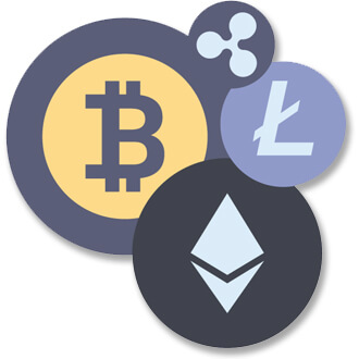 Différents Logos de Crypto-Monnaies