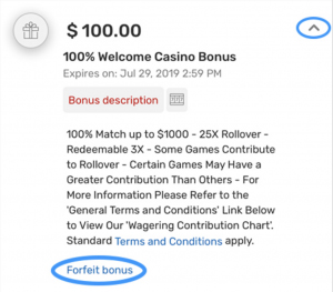 Description du Bonus de Bovada Casino