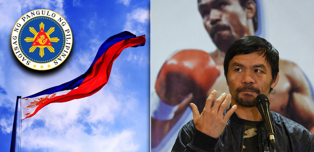 Drapeau des Philippines de Manny Pacquaio