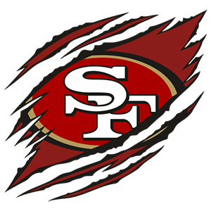 Logo déchiré des 49ers de San Francisco